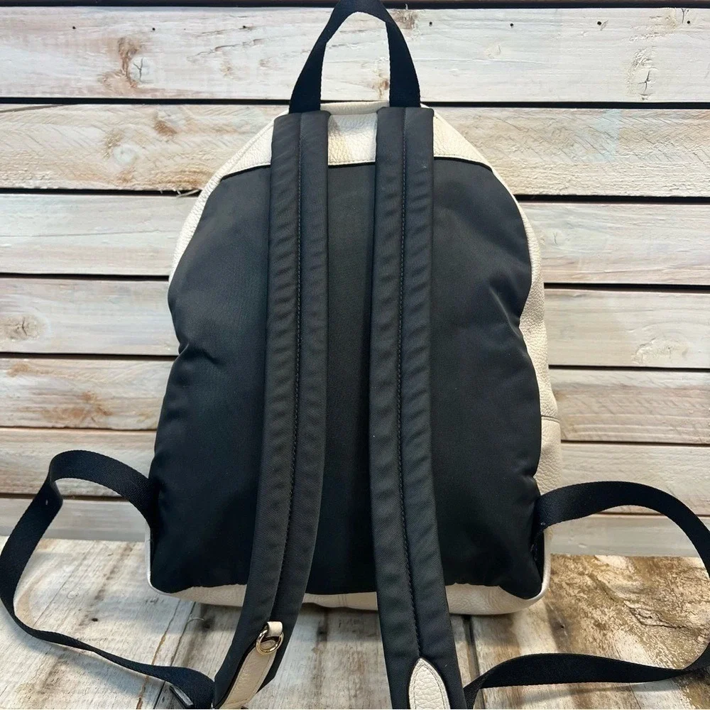 Coach‎ White Pebble Leather Mini Charlie Backpack F30550 Small Bag Mini